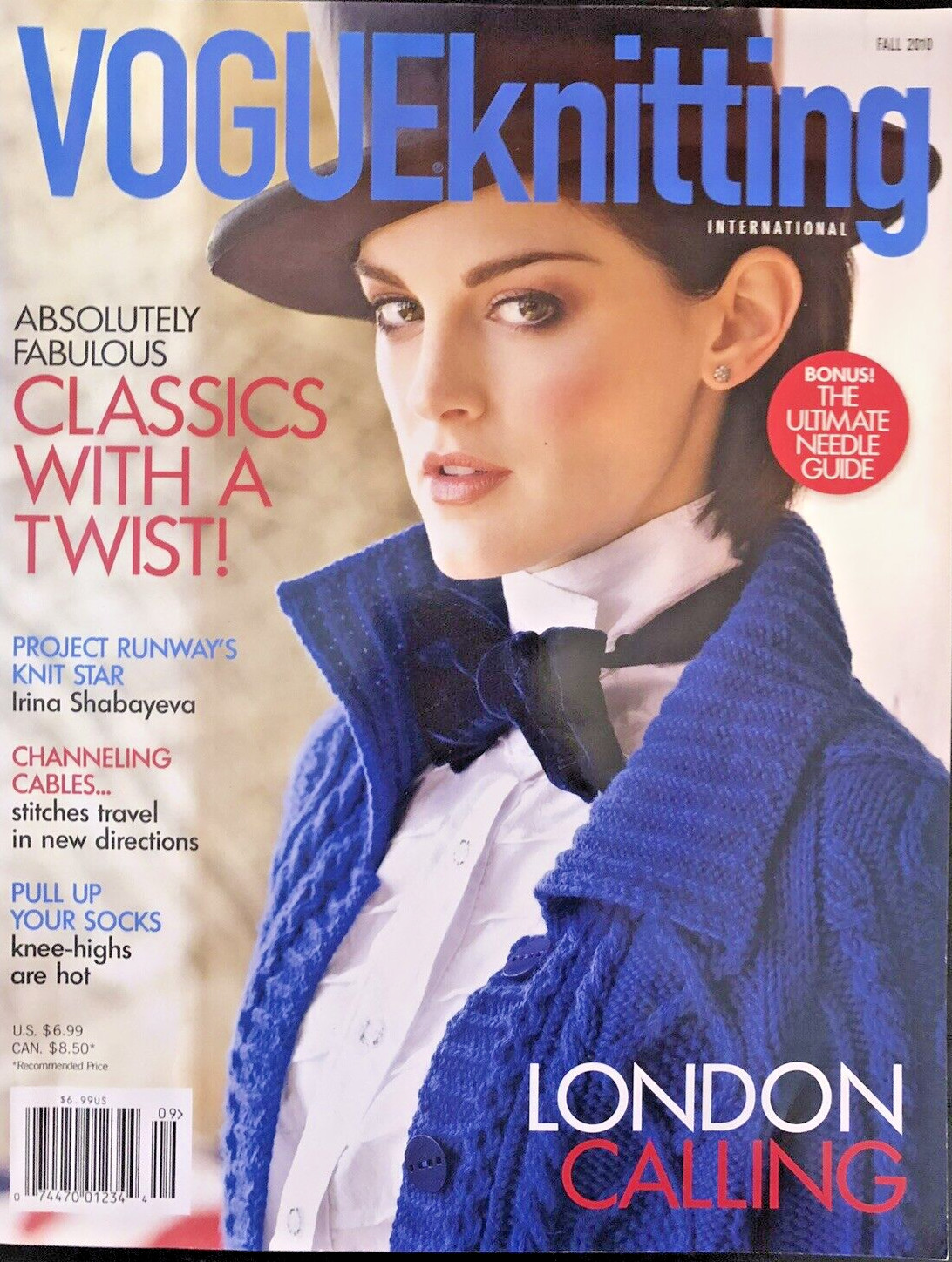 Vogue Knitting Magazine Fall 2010 London Calling-Excellent condition