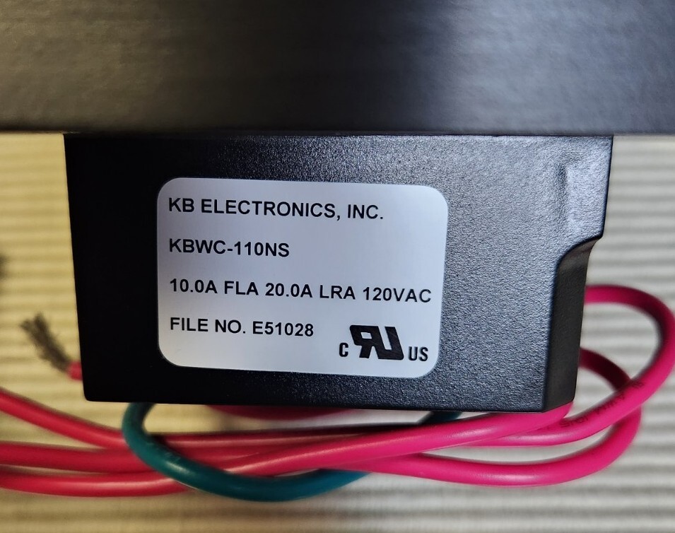 KB Electronics Solid State Motor Speed Control KBWC-110K 10A-120V.