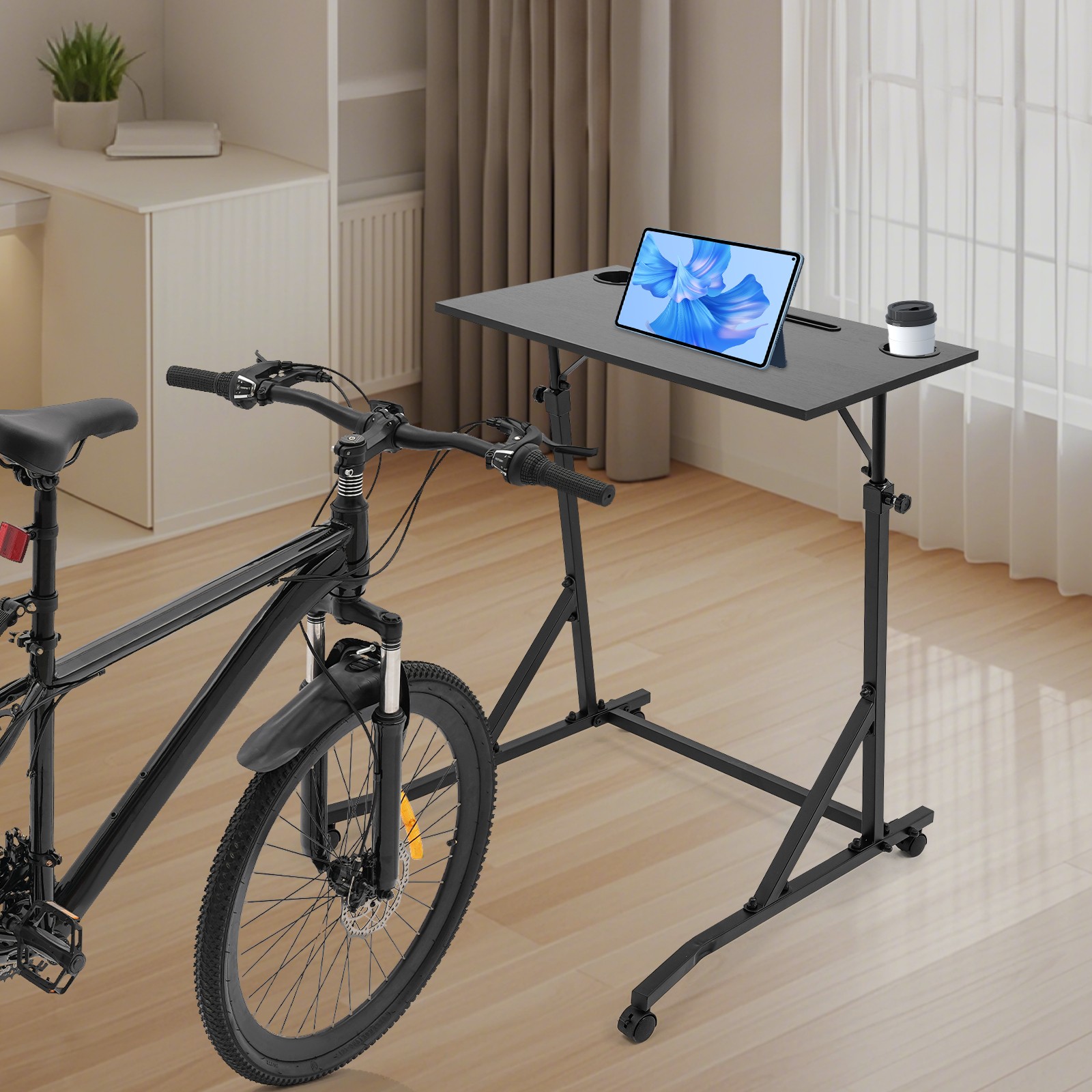 Adjustable Bike Trainer Fitness Desk Standing Desk for Cycling and Bike Trainer