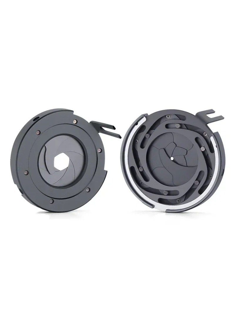 0-11.8mm Adjustable Mechanical Iris Diaphragm Zoom Aperture Condenser Optical