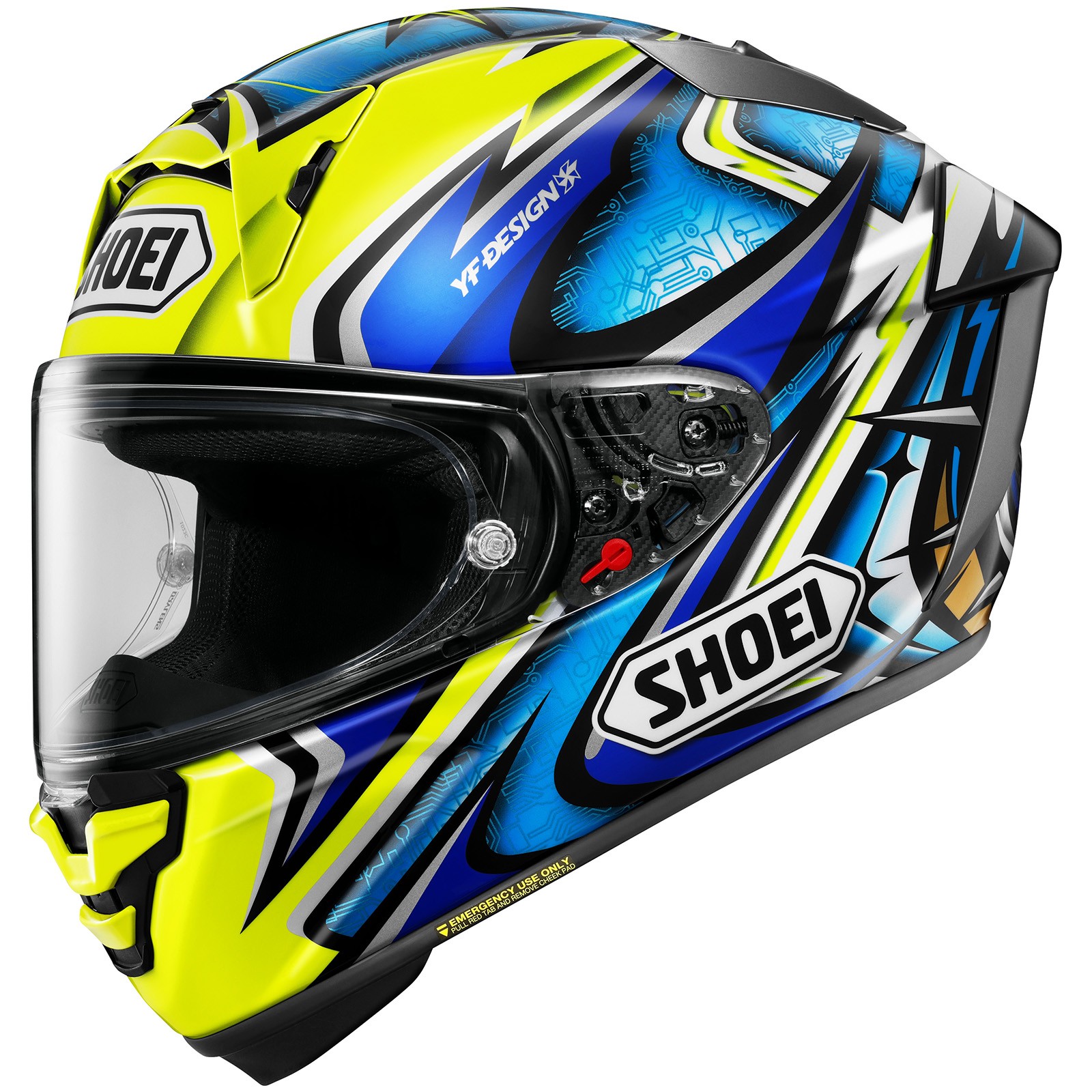 Shoei 0105-2103-05 X-Fifteen Daijiro Helmets Md Yellow