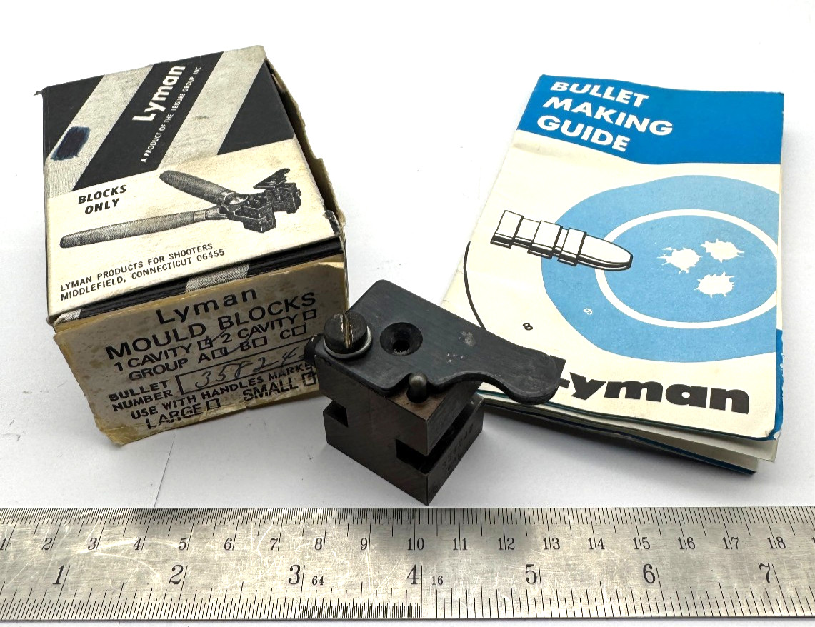 Lyman Single Cavity Bullet Mould Mold 358242 92Gr 38 Cal RN USA