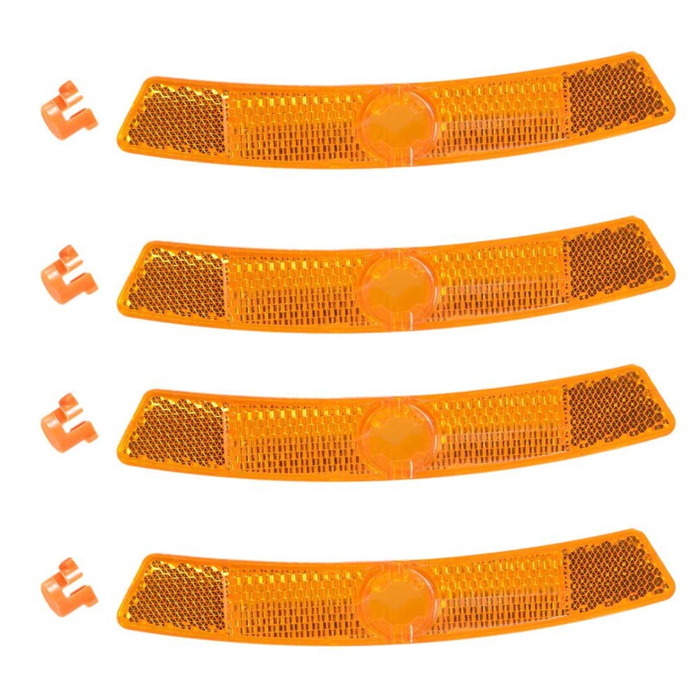 Enhance Your Riding Safety with 4 Bike Reflectors and Weather Resistant