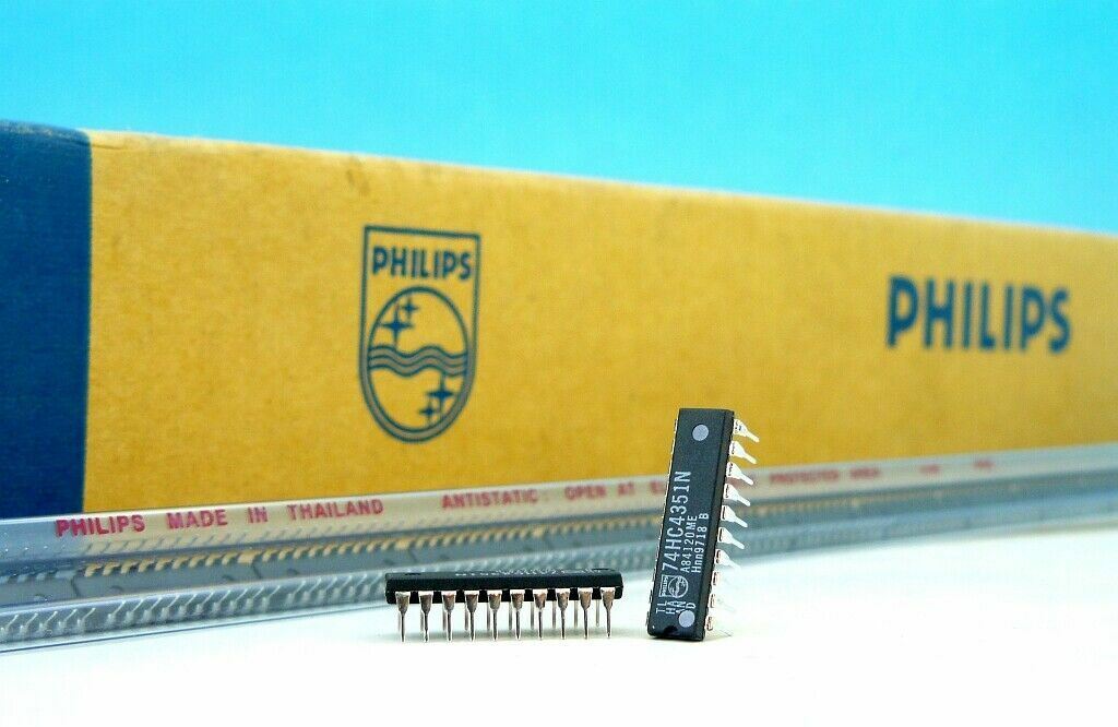5 x Genuine 74HC4351N PHILIPS Analog Multiplexer Demultiplexer 74HC4351 IC