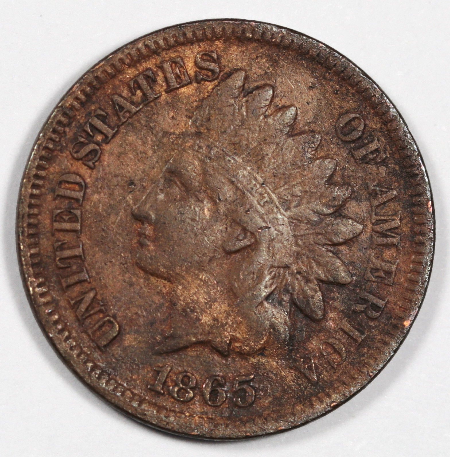 1865 Indian Head Cent.  VF.  199272