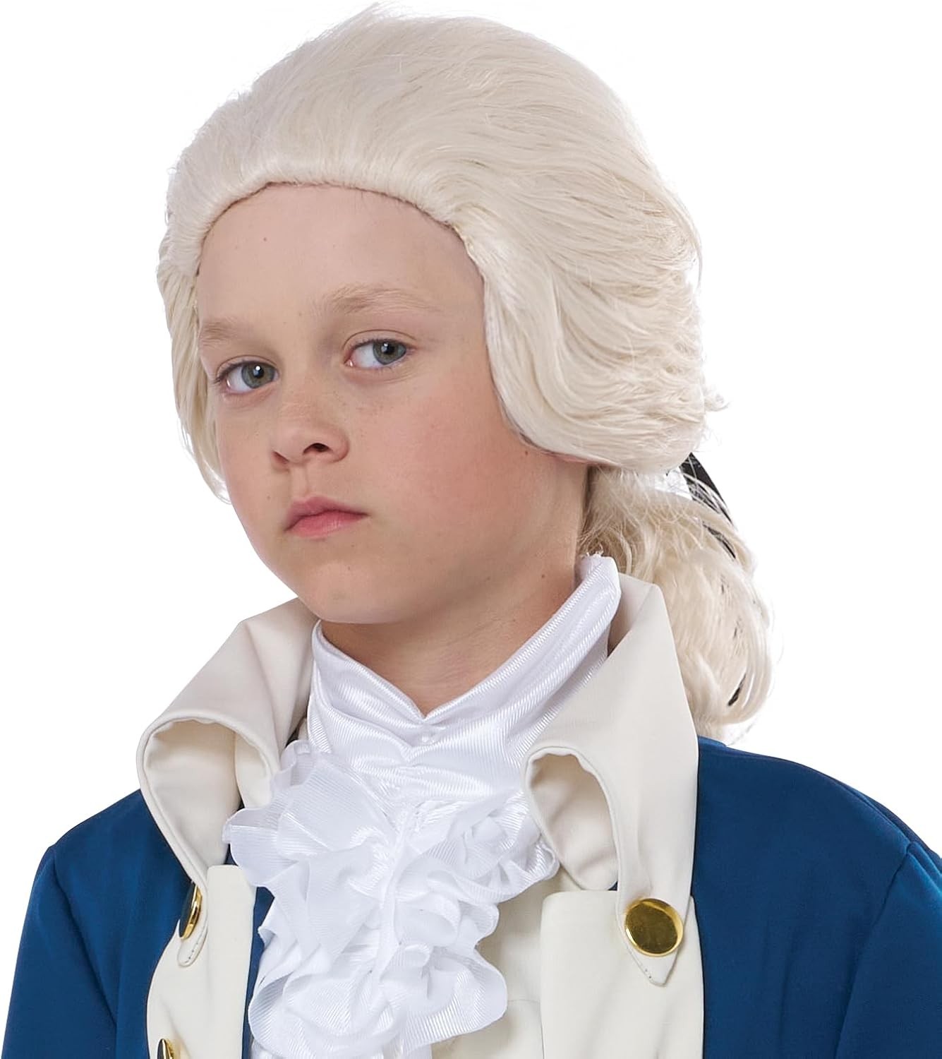 Alexander Hamilton Wig Colonial Fancy Dress Up Halloween Adult Costume Accessory