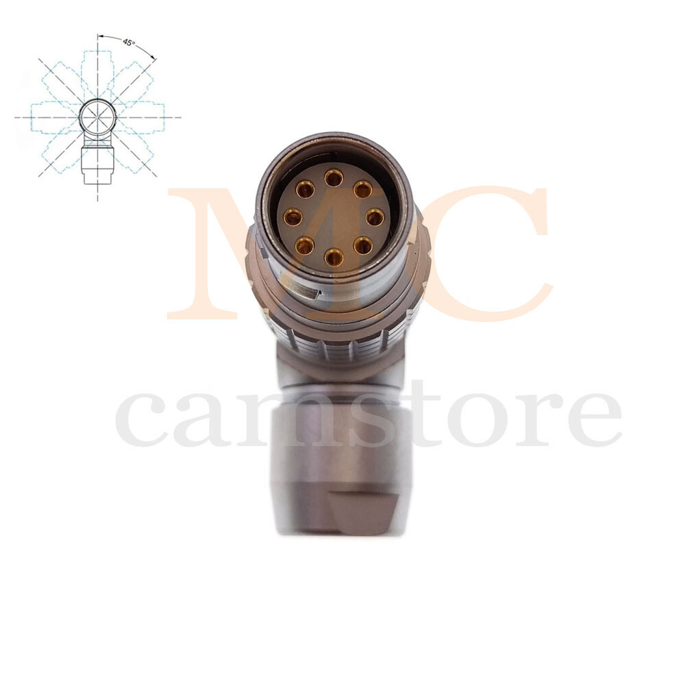 FSG Right Angle 2B 8 Pin Female for ARRI ALEXA Mini Amira Power Connector Plug