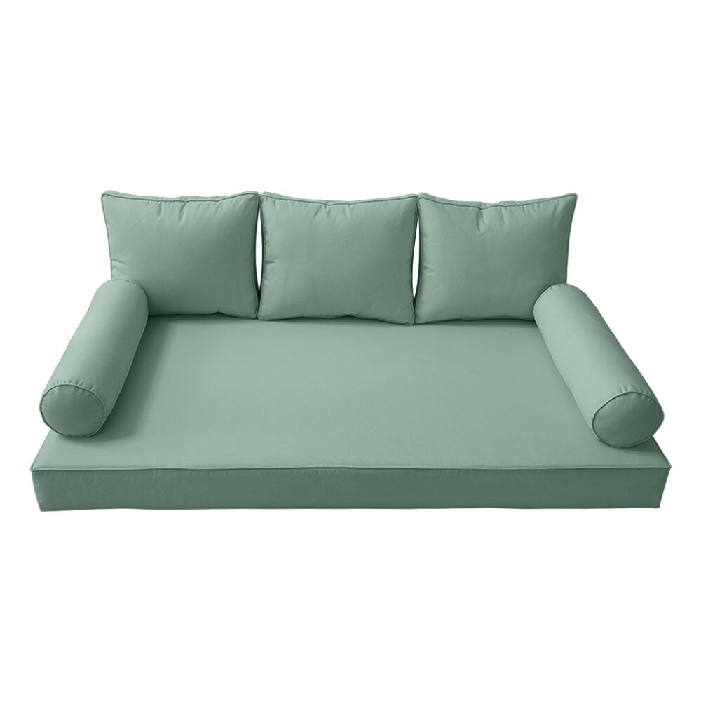 |COVER ONLY| Style 3 Crib Piped Trim Daybed Mattress Bolster Pillow Covers AD002