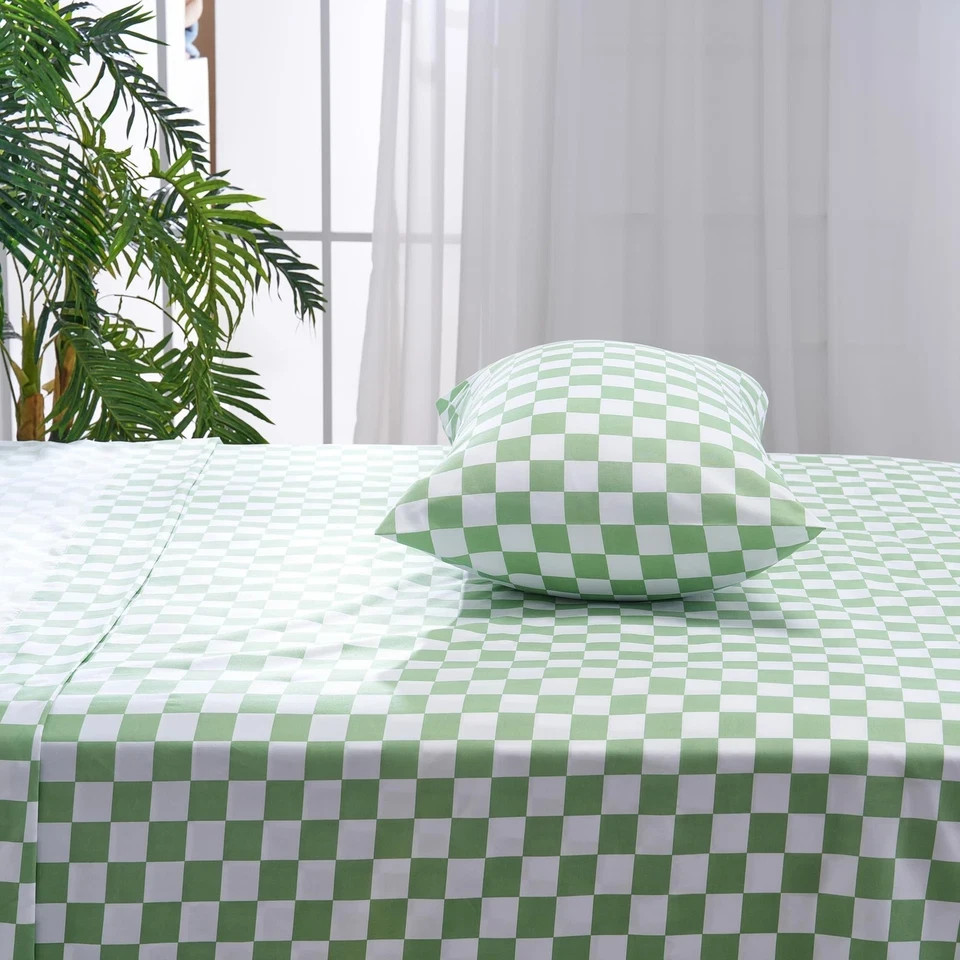 Queen Size Sheet Set 4 Piece -Microfiber Soft Durable Bedding Sheet SetDeep P...