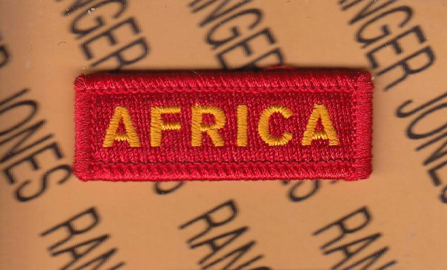 US Army Southern European Task Force SETAF AFRICA uniform patch tab m/e