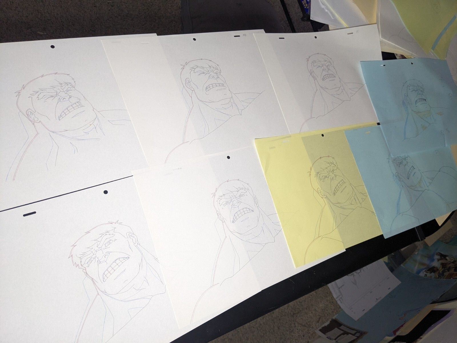 The Hulk animation cel Hulk and the agents of smash ANIME comics art MARVEL H5
