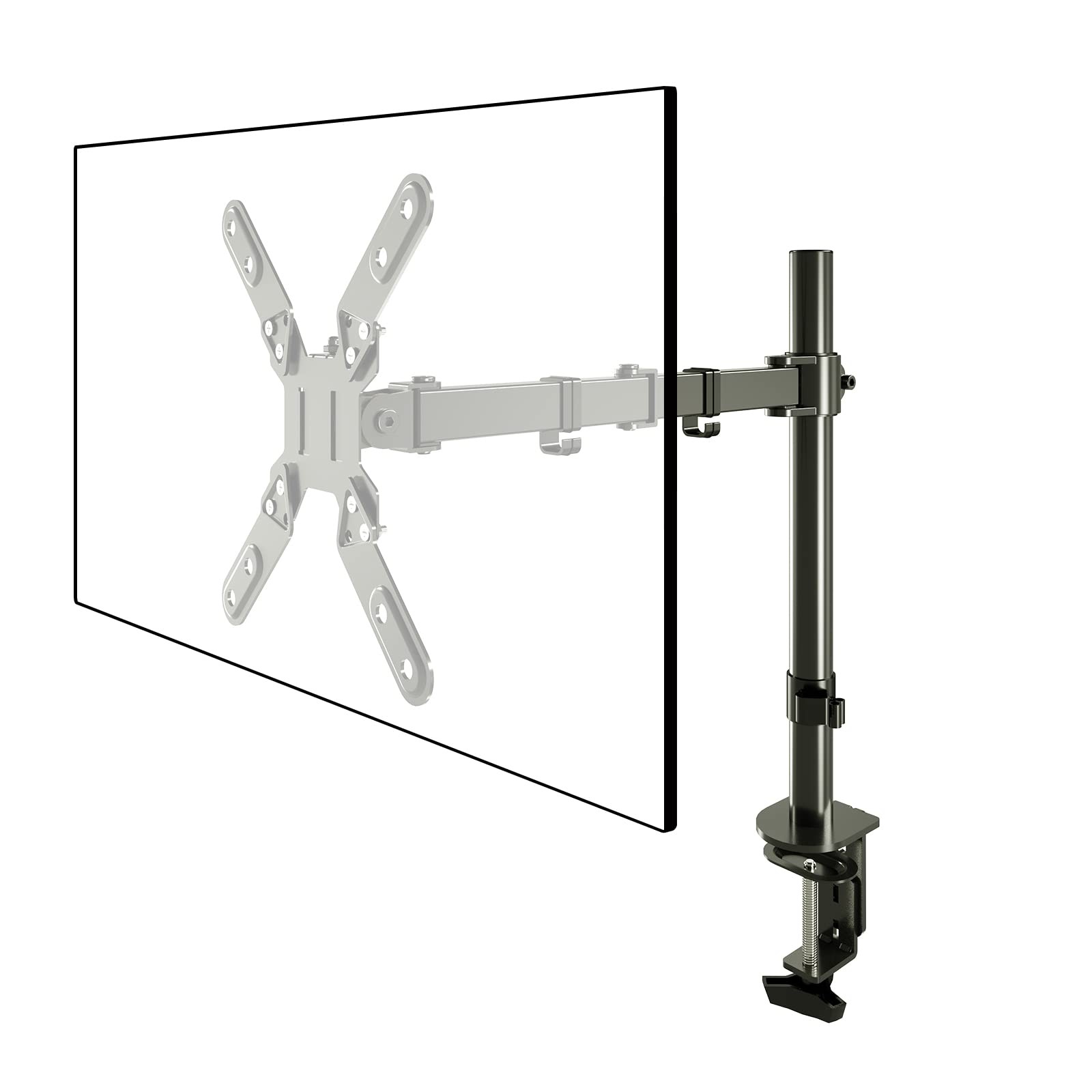 Single Monitor Mount, Single Monitor Desk Mount with VESA Extension Kit from ...