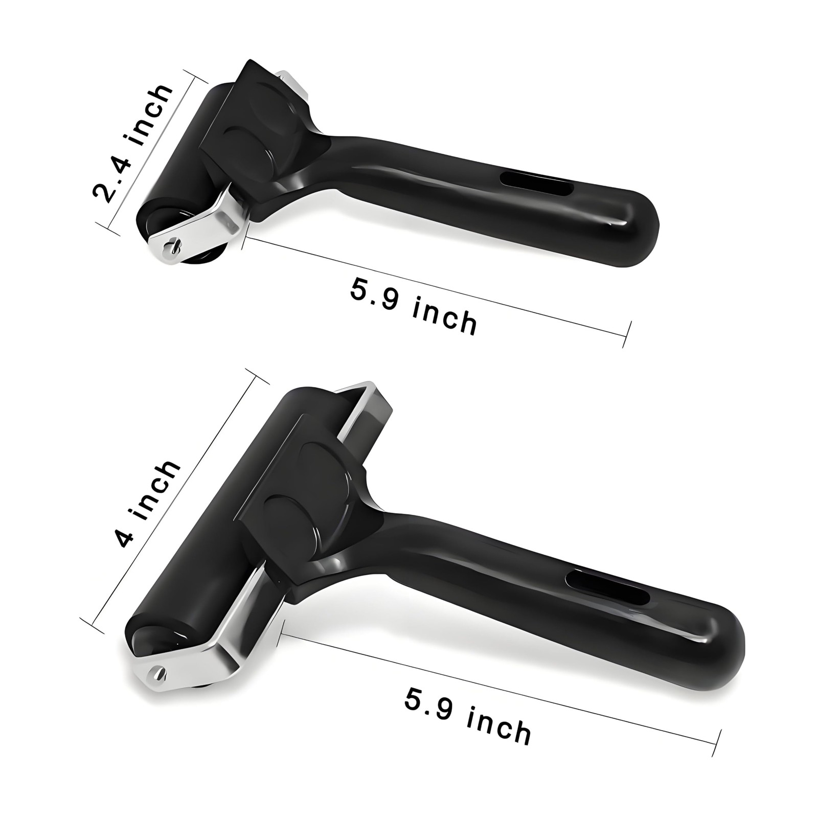 2 Pack Brayer Rollers, Professional Rubber Art Rollers with Comfortable Hand Fee