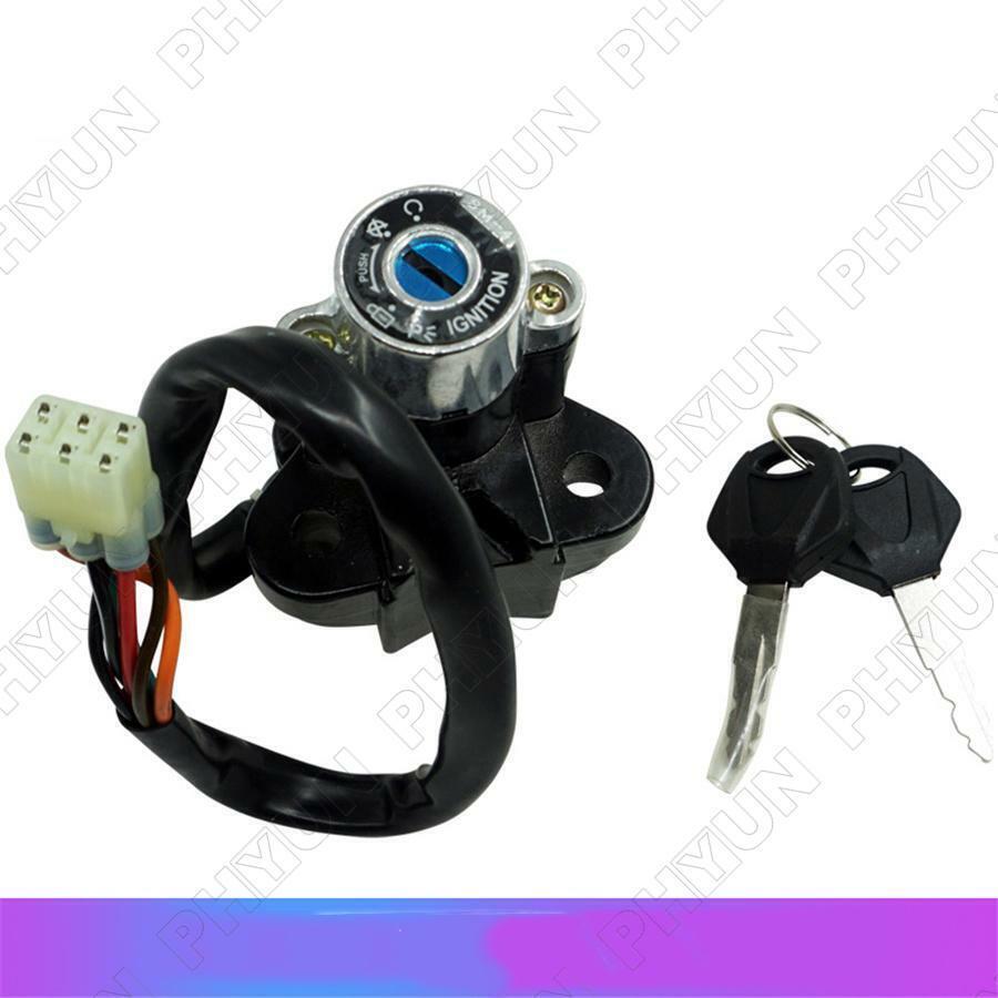 Universal Motorcycle ATV Modified Ignition Key Lock Kit Switch w/Keys Aluminum