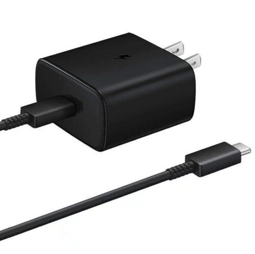 Original Samsung Galaxy 45 Watts USB-C Super Fast Charging Wall Charger & Cable