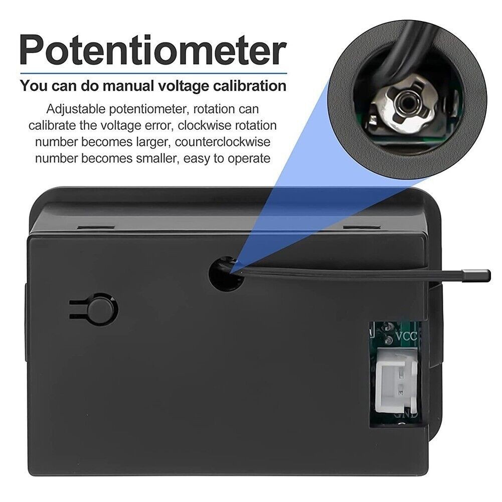 Battery Capacity Indicator Voltage DC8 30V for Car Motorcycle Applications