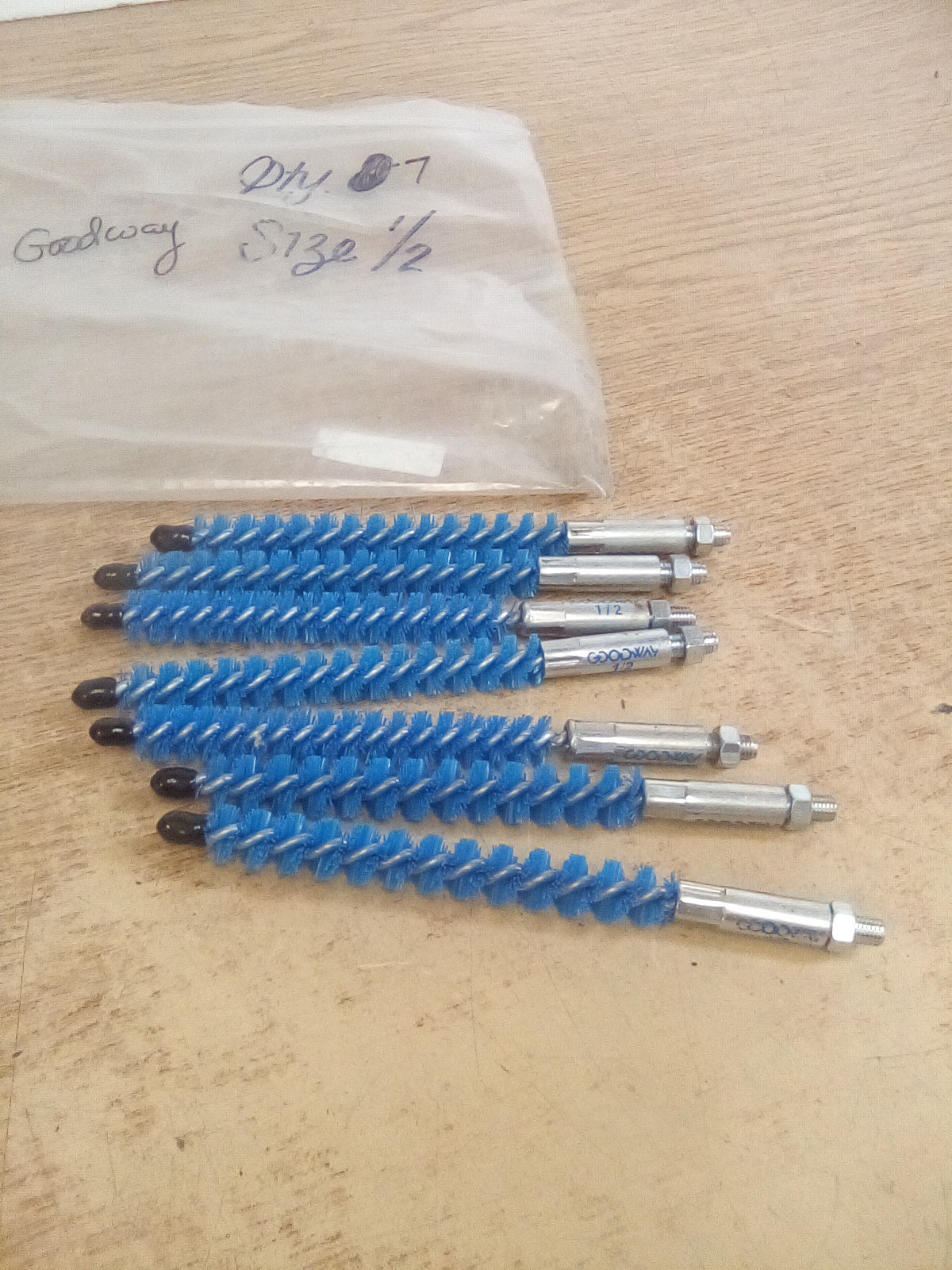 Lot Of 7 Goodway 1/2 Nylon Brush