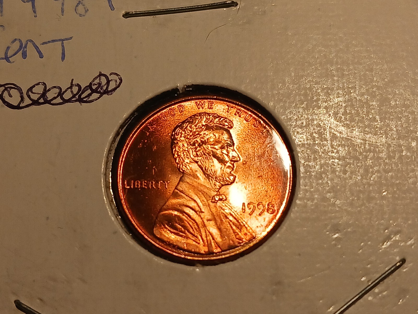 1998 P  Lincoln Cent   Uncirculated