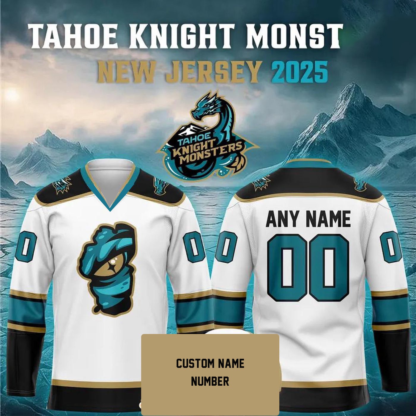 Custom Tahoe Knight Monsters Uniform 2025 Special Hockey Shirt Fan Gear Gift