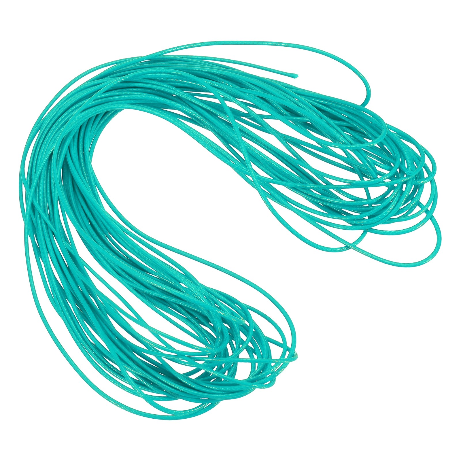 1mm Waxed Cord 11 Yard Wax Bead Thread String for Jewelry Make, Bright Green