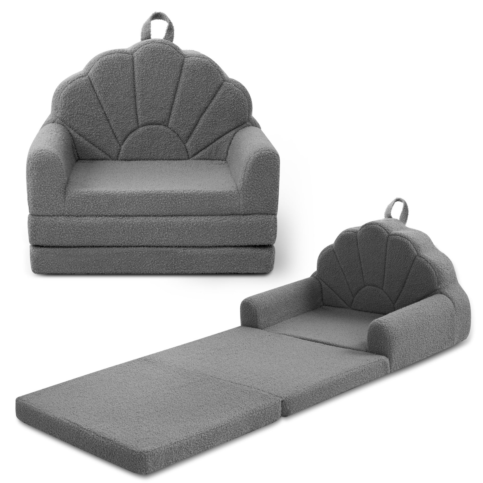 Chair for , 2-in-1 Soft Couches that Fold Out for , Convertible Baby Sofa to ...