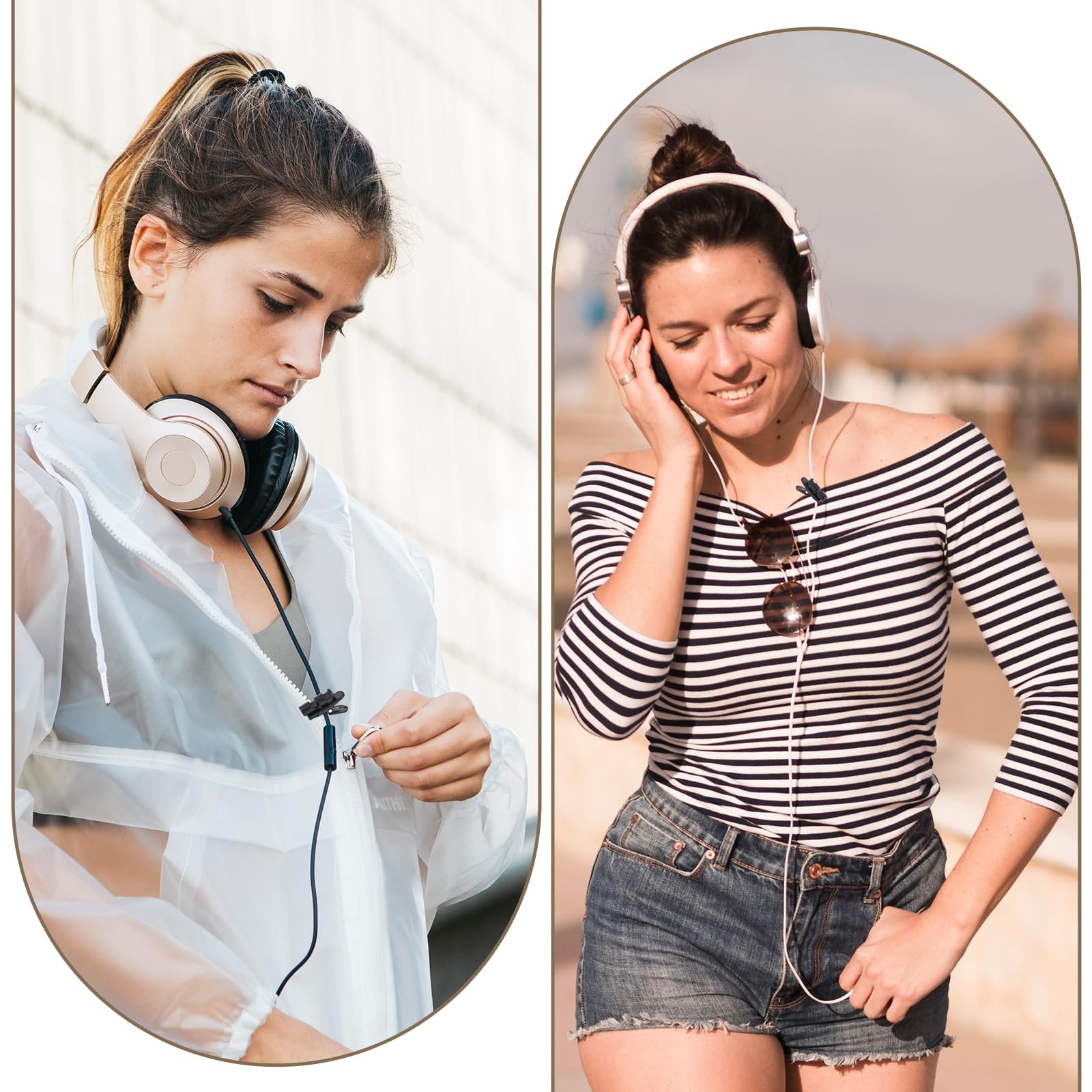 5 Pack Headphone Wire Clips Headset Cord Clip Earbud Cable Cord Clamp
