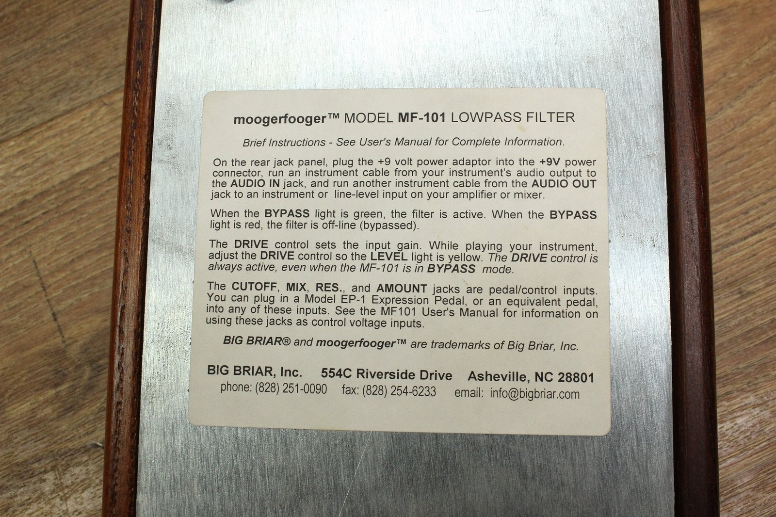 MOOG MF-101 Low-Pass Filter [2546]