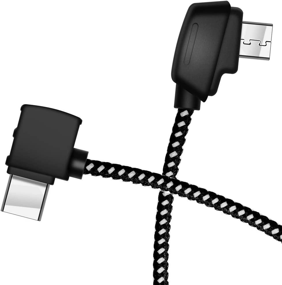 3.66" Micro AB to USB-C Remote Controller Cable for DJI Mavic Mini, Mavic 2, Pro
