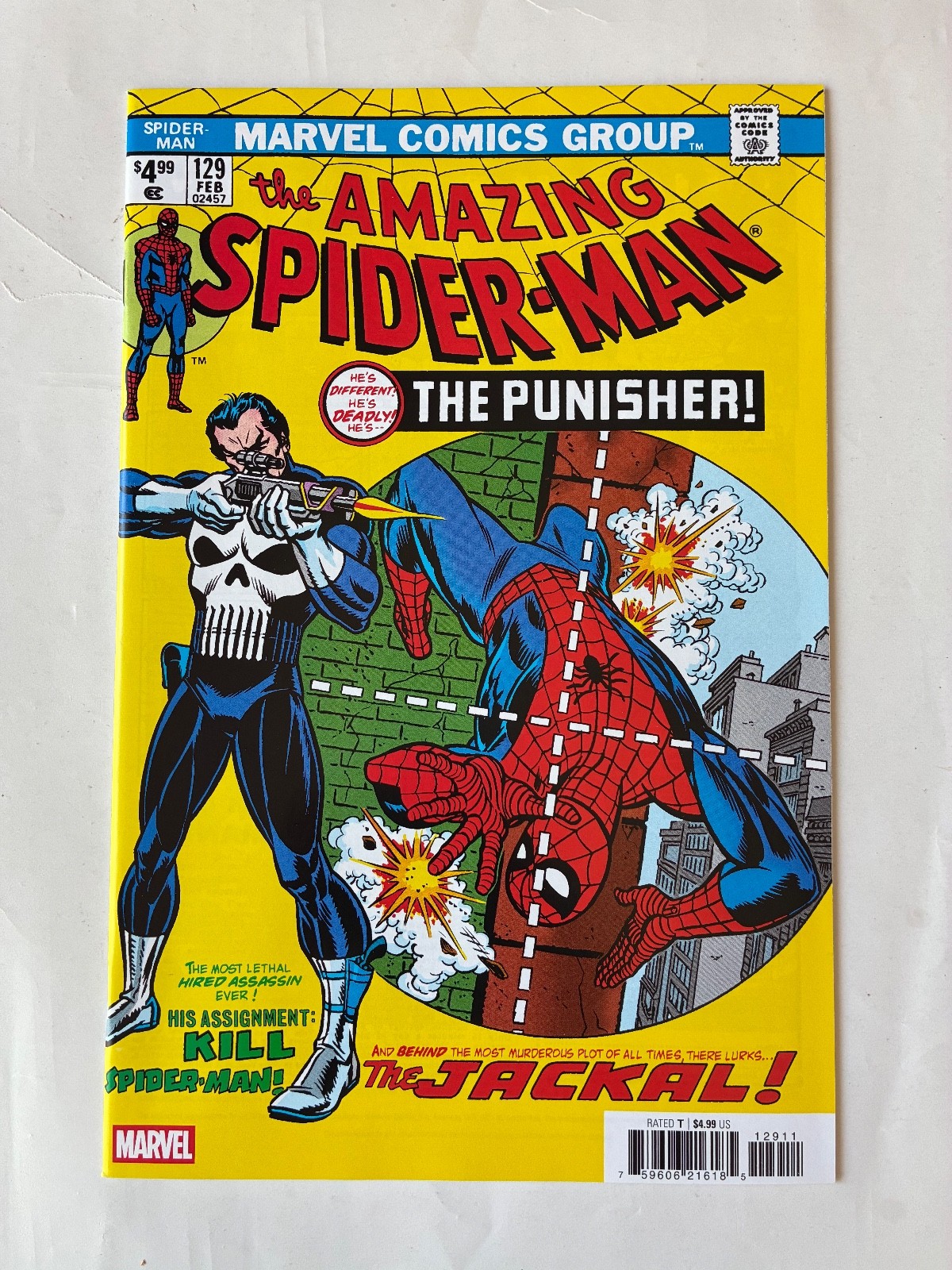 Amazing Spider-Man #129 (2026) Facsimile Ed. | 1st Punisher | BRAND NEW NM/NM+