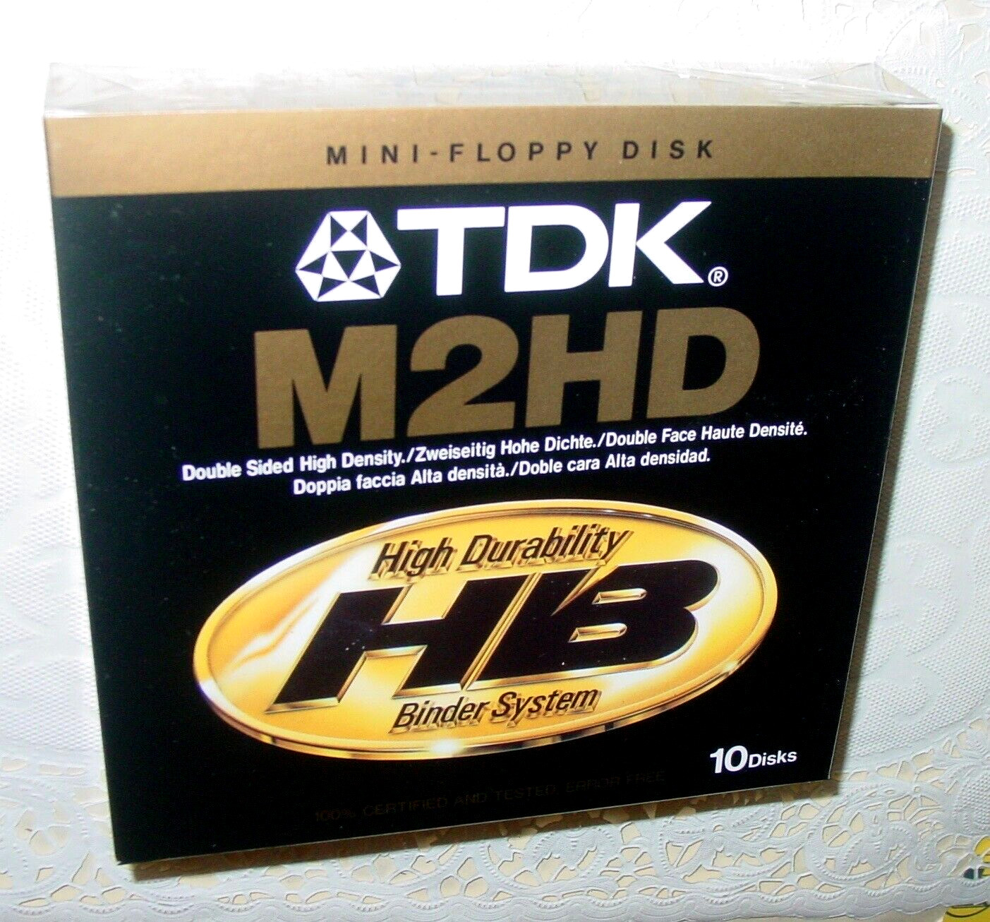 TDK Mini Floppy Disks M2HD High Density Double Sided Lot Of 10 Sealed USA NOS