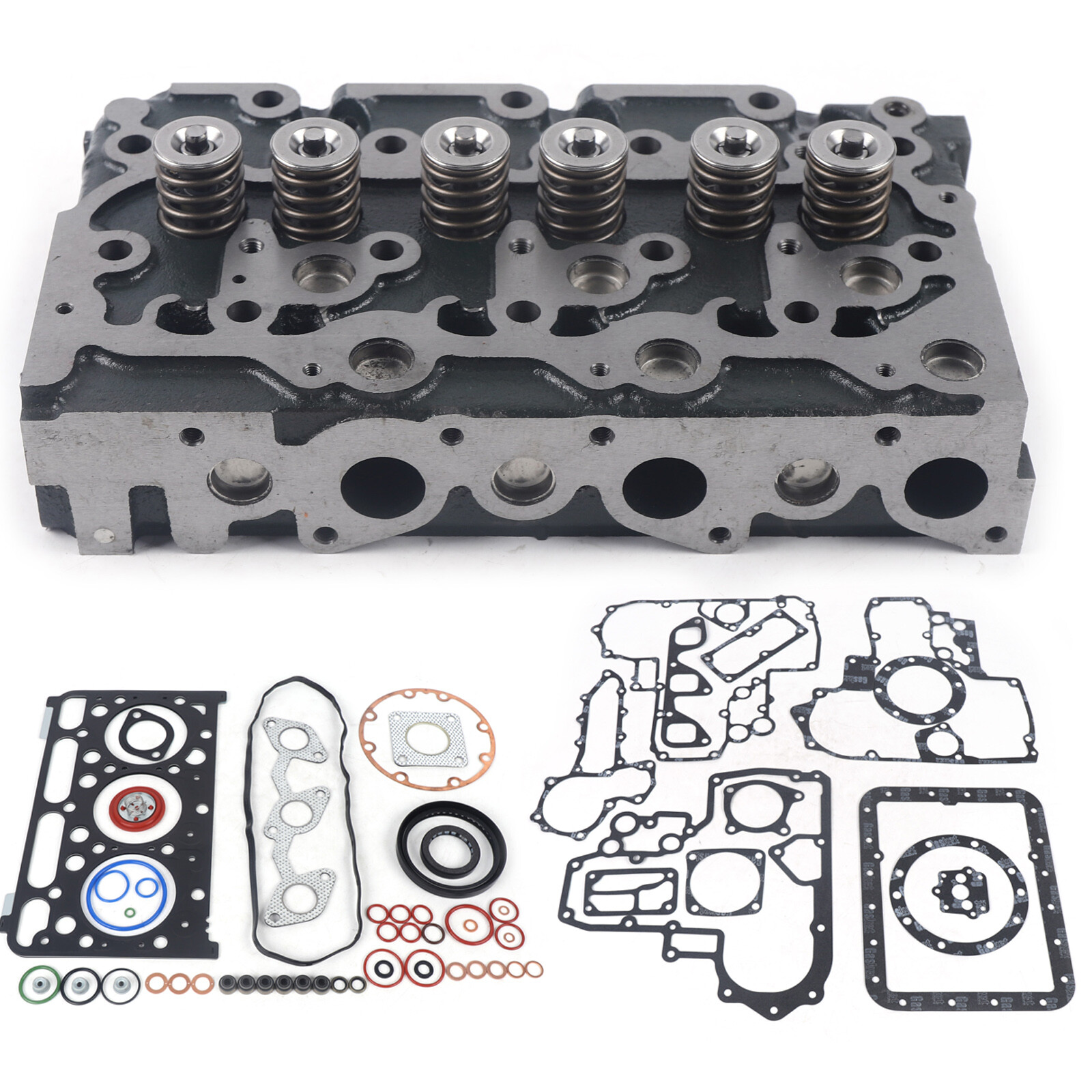 New D1503 Complete Cylinder Head Assy For Kubota Tractor L2900 L3000 L3010 L3130
