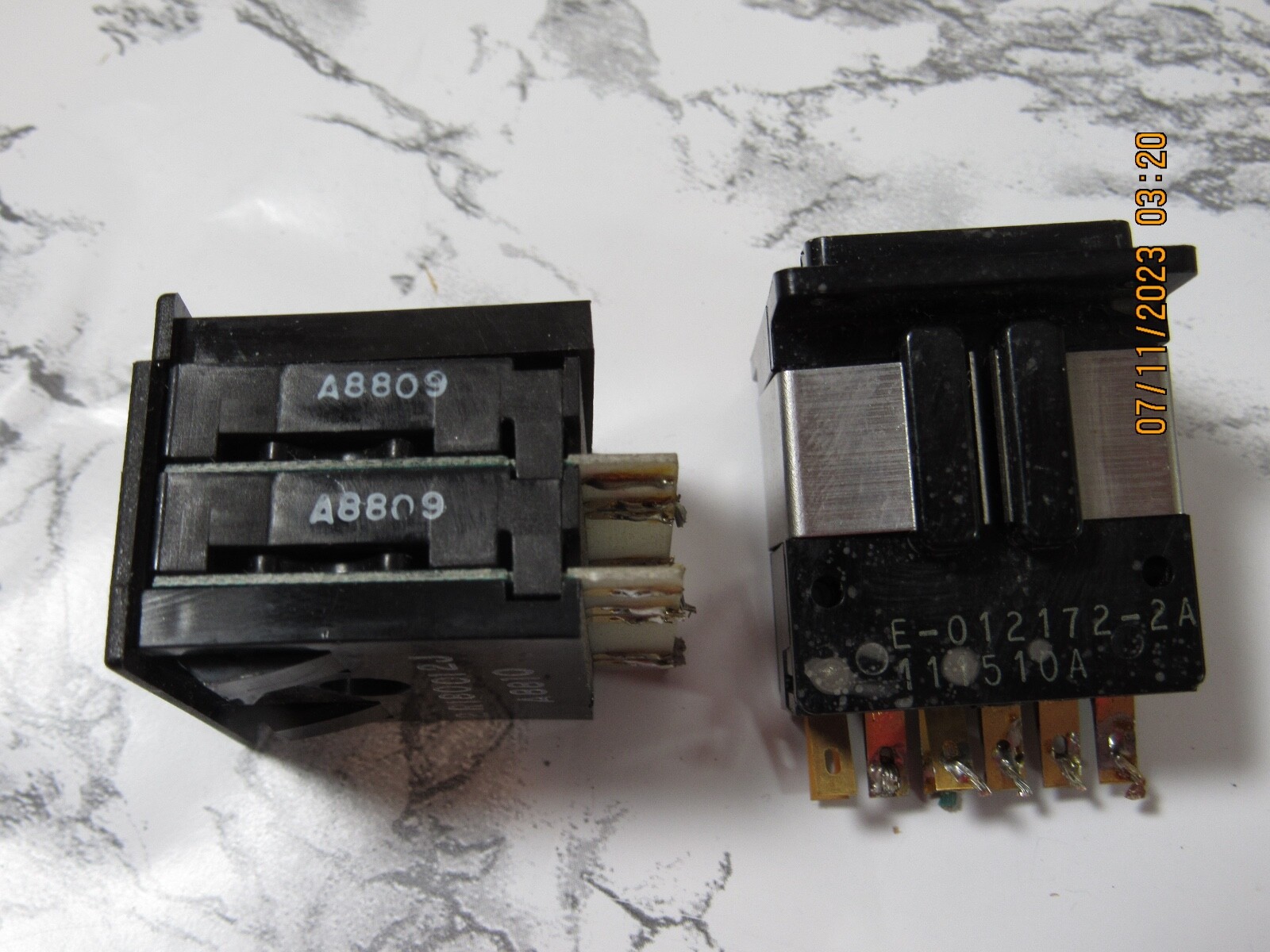 Qty. 2 EECoSwitch Panel Digit Counters Analog Single & Double Digit