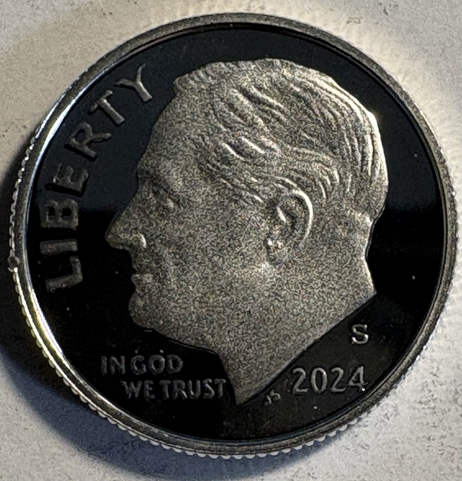 2024 S Roosevelt Silver Proof Dime 10c US Coin Ten Cents 99.9% Silver 0.999 .999