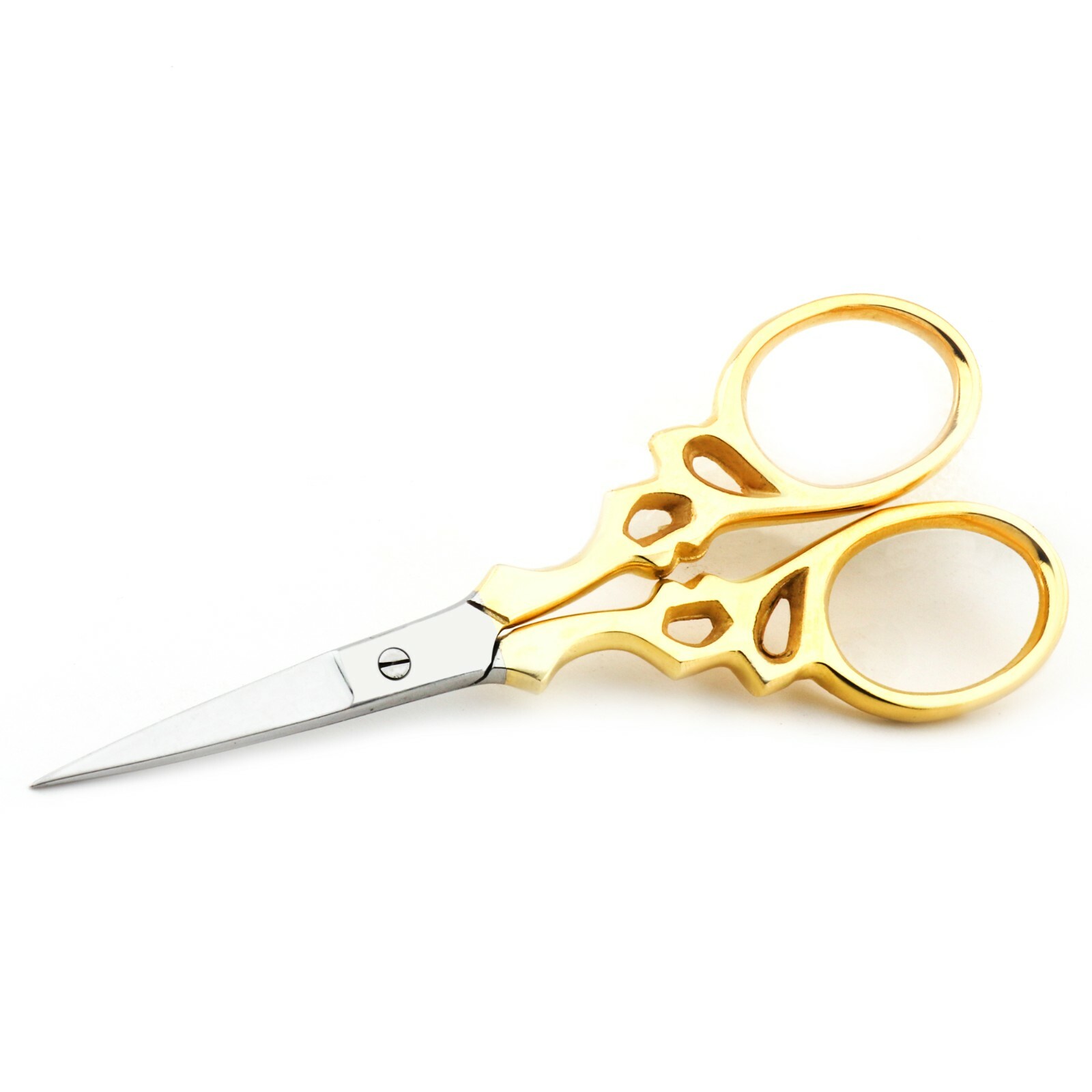 Classic Allary Embroidery Scissors Ultra Fine Needlework Gold Plated Length 3.5"