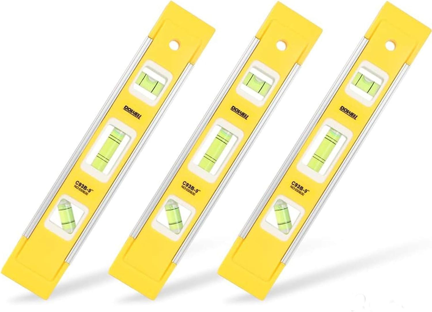 Compact 9-Inch Magnetic Level - 3PCS Easy Carry Torpedo Level for Precision Work