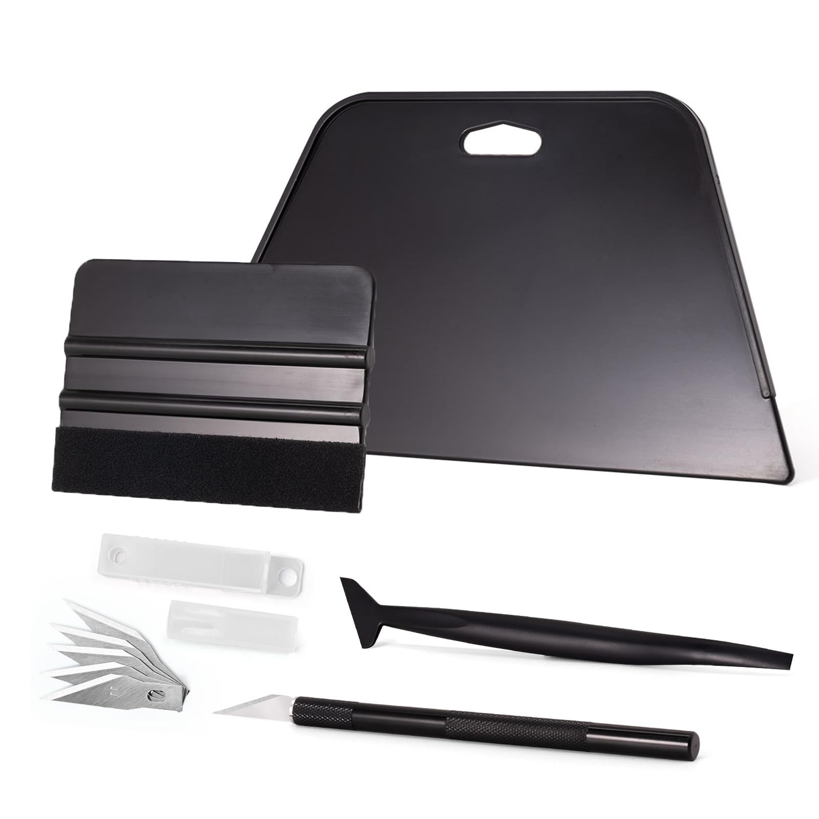 Wallpaper Smoothing Tool Kit, Big Squeegee, Craft Knife, Felt Scraper, 5 Tools