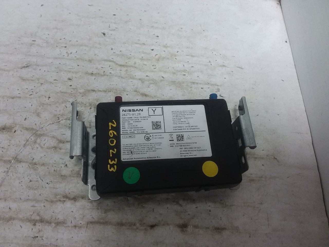 Communication Telematics Control Module Unit Fits 18-20 LEAF 282756FL2B