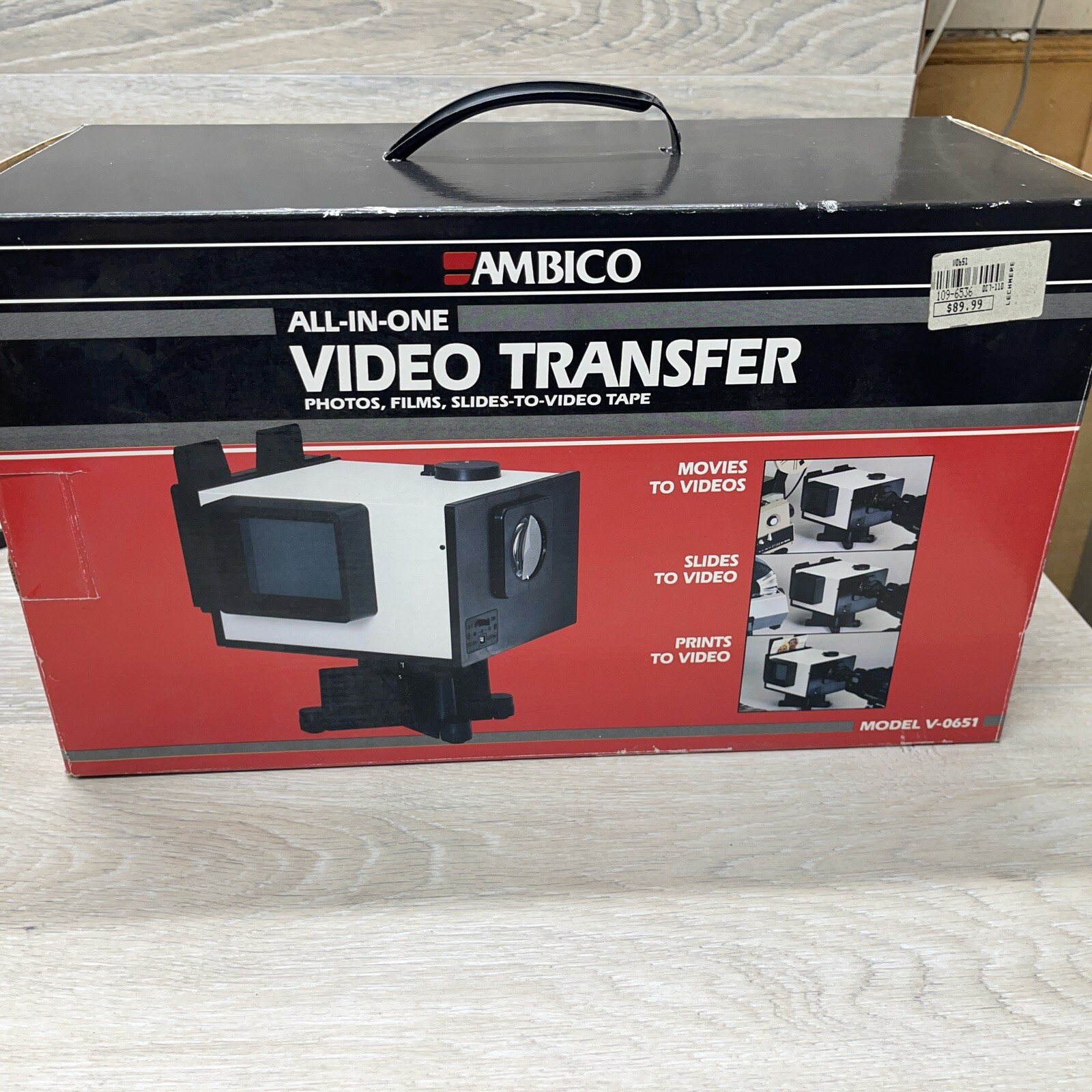 AMBICO All-in-One Video Transfer Photos, Film, Slides to Video Model V0651 MINT!
