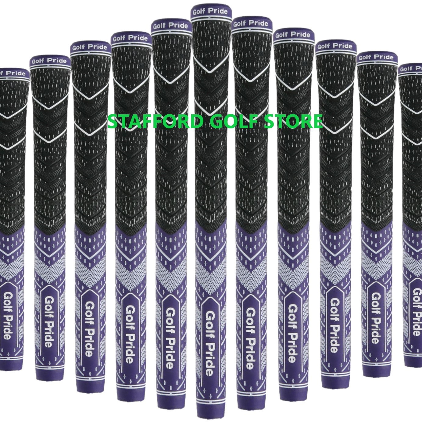 Golf Pride MCC Plus 4 Teams Grips Purple/White Standard Midsize CORE 60R - New