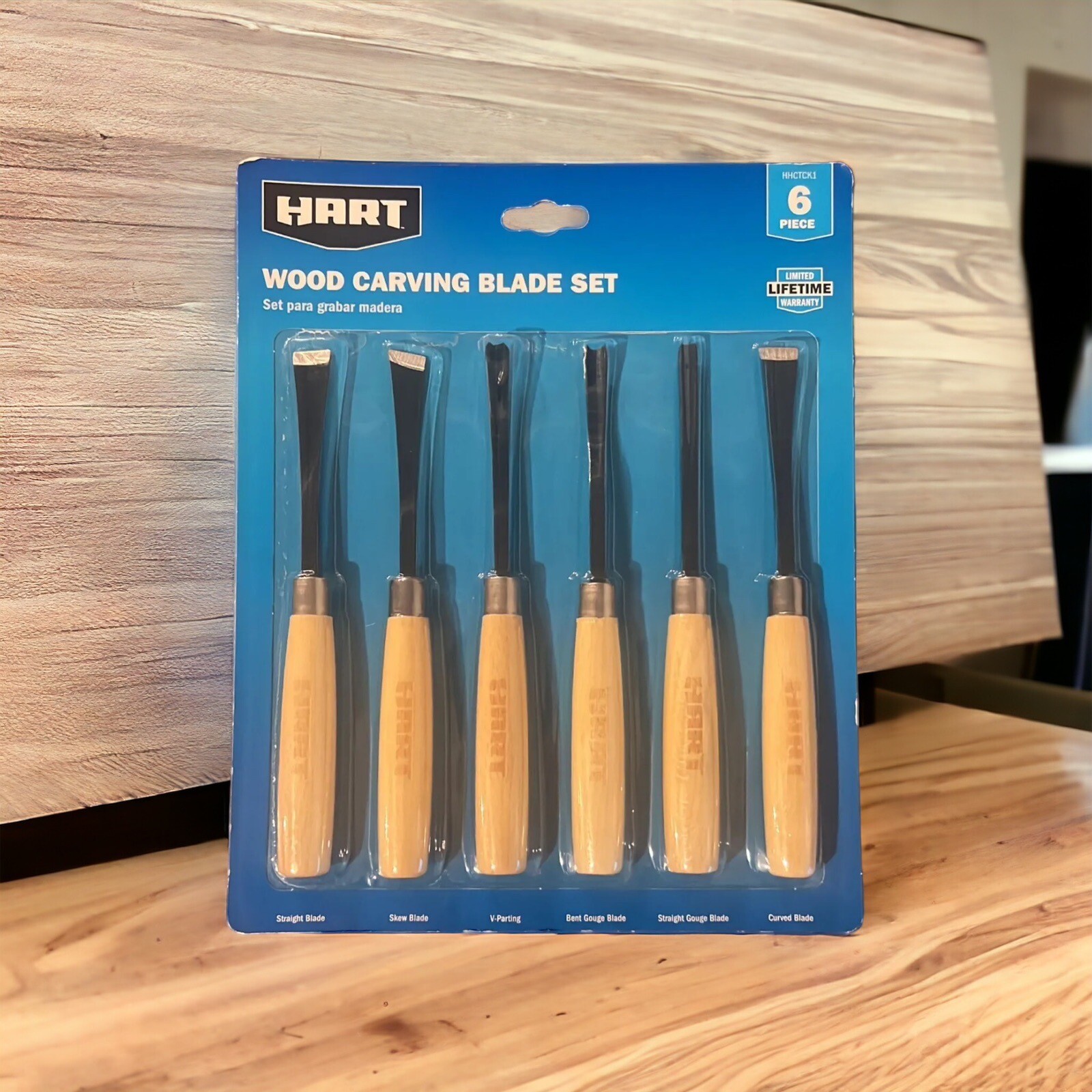 HART 6 piece Wood Carving Blade Set - HHCTCK1
