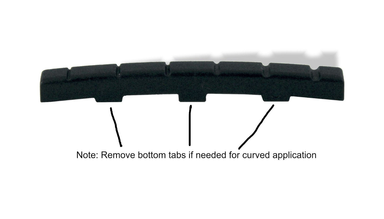 Nut Curve or Flat 1 11/16 43mm Composite Black S/T 7.5r 109301BK