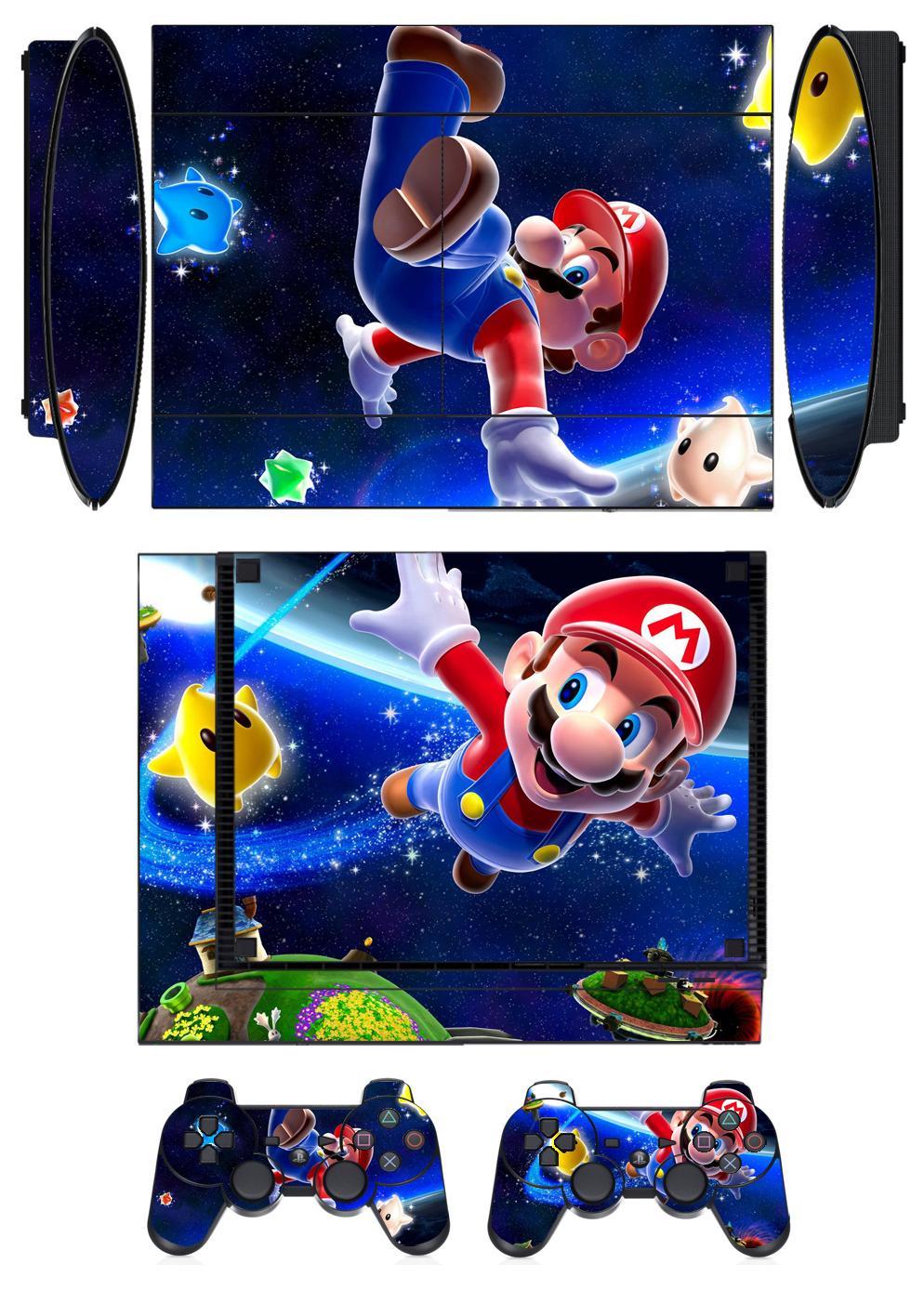Skin Sticker for PS3 PlayStation 3 Super Slim and 2 controller skins Q906