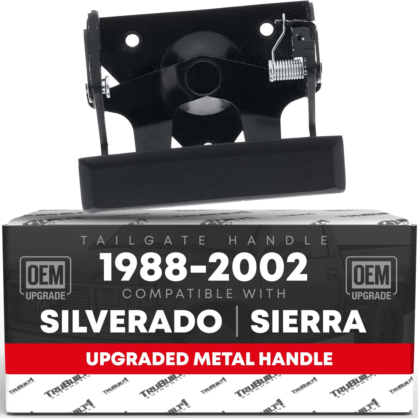 T1A Tailgate Handle Assembly, Upgraded Metal - Compatible with 1988-1999 Chev...
