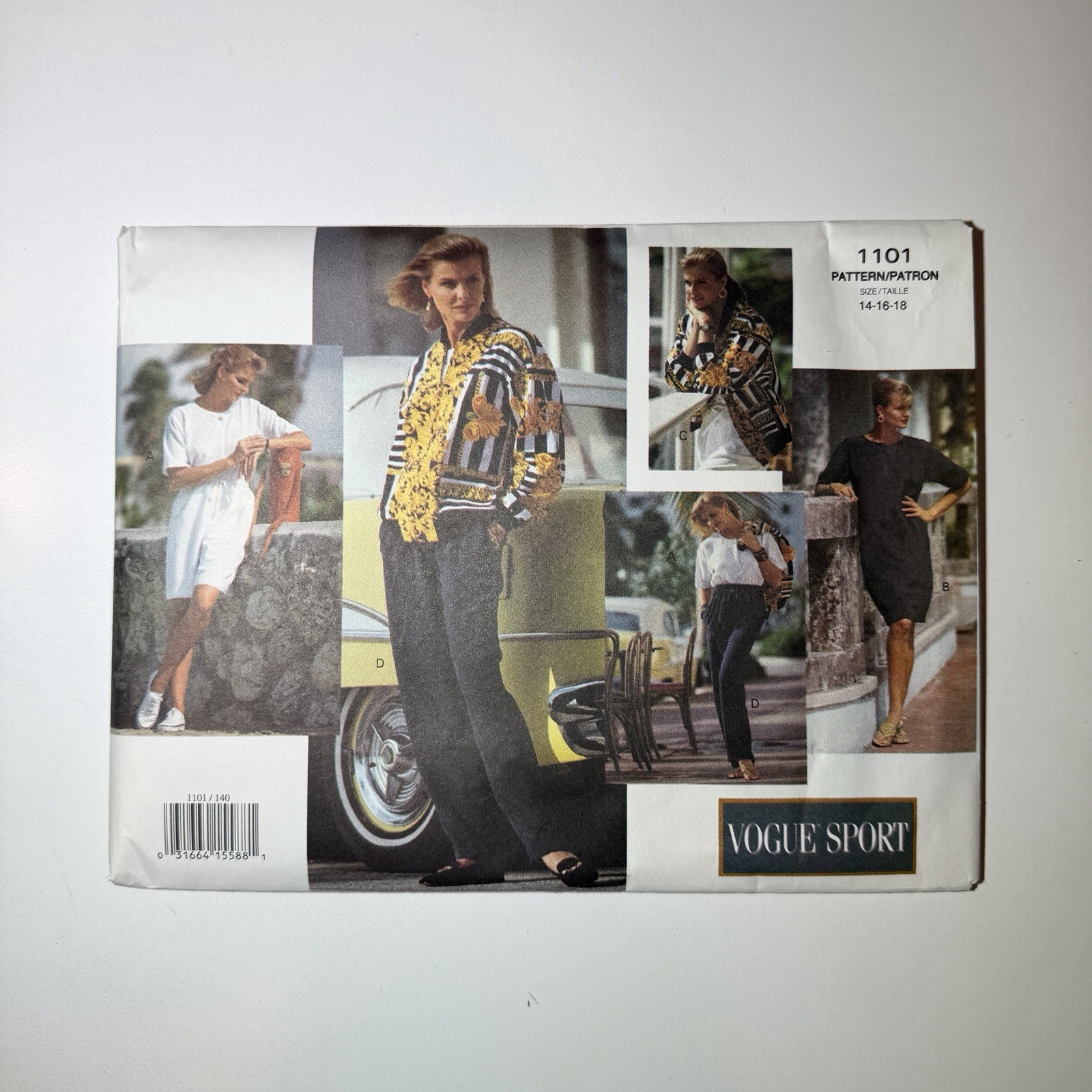 Vtg NEW Vogue Sport 1101 Uncut Sewing Pattern 14 16 18 Jacket Dress Pants 90s