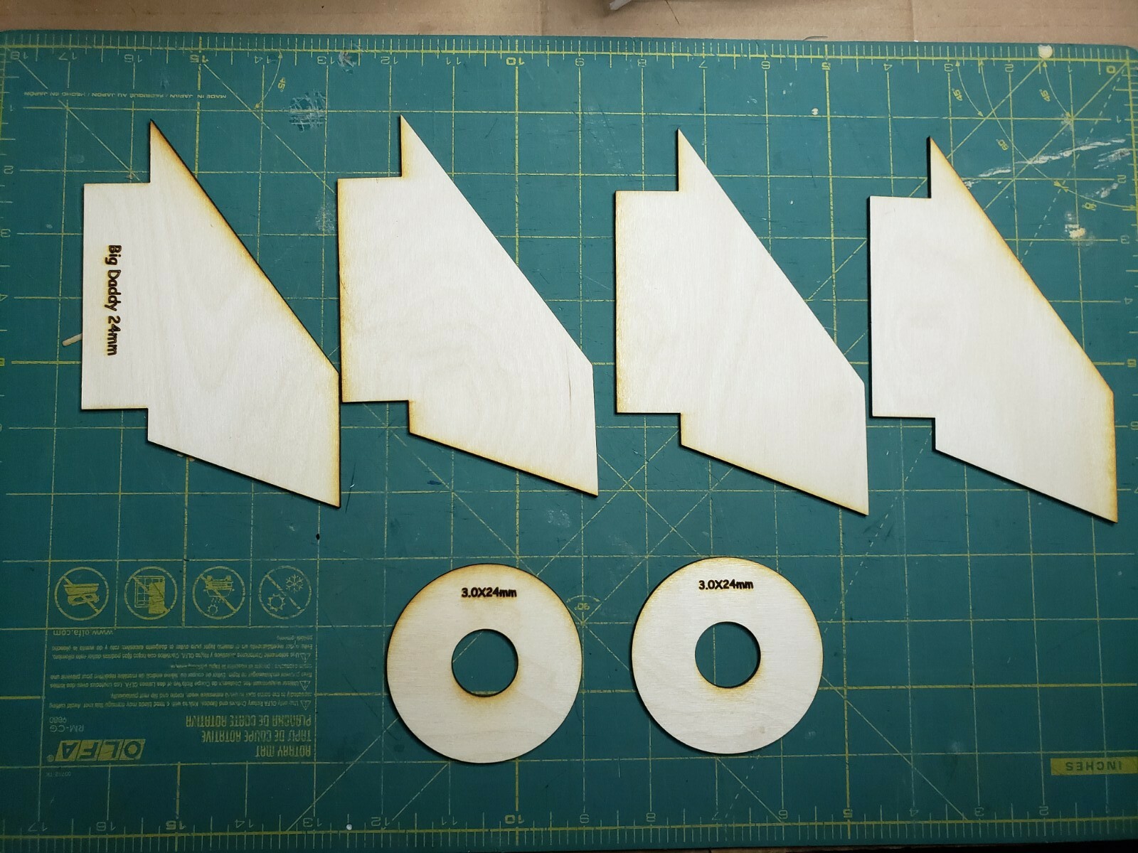 Plywood Fin and Ring Upgrade for the Estes #2162 Big Daddy Model Rocket Kit