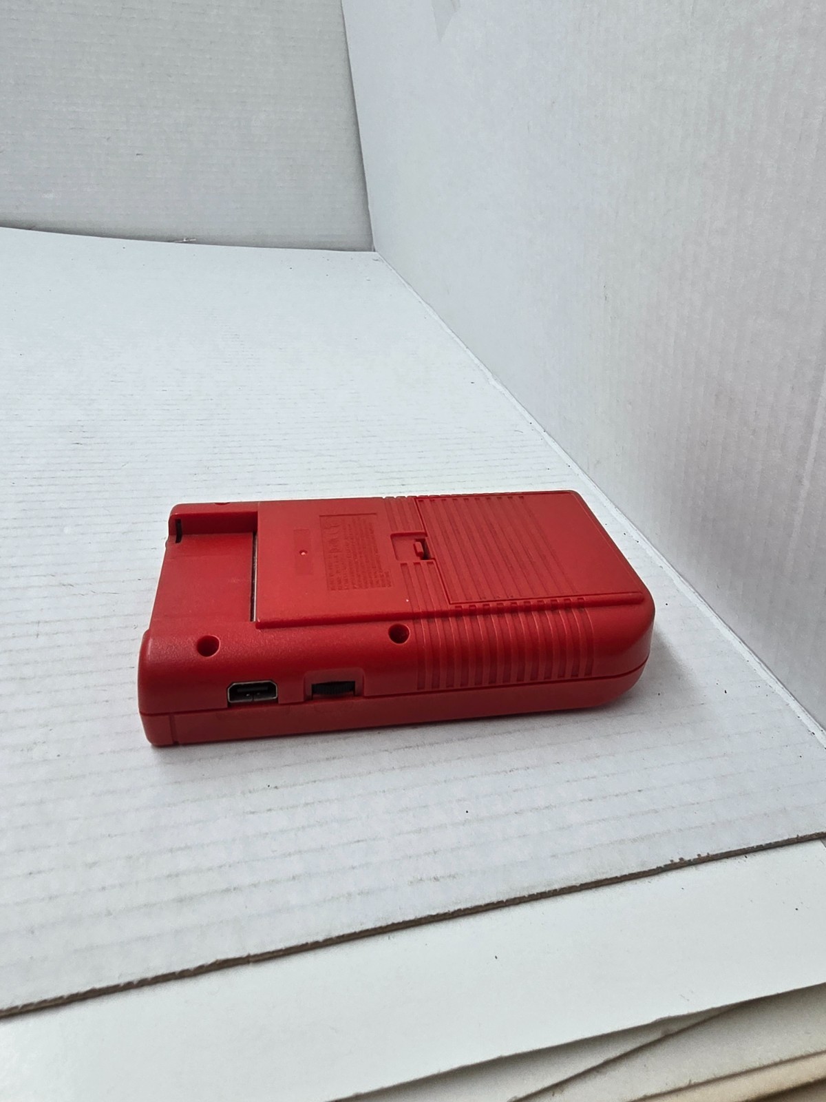 RED Gameboy Original DMG-01 Console Tested and Working Good #B16