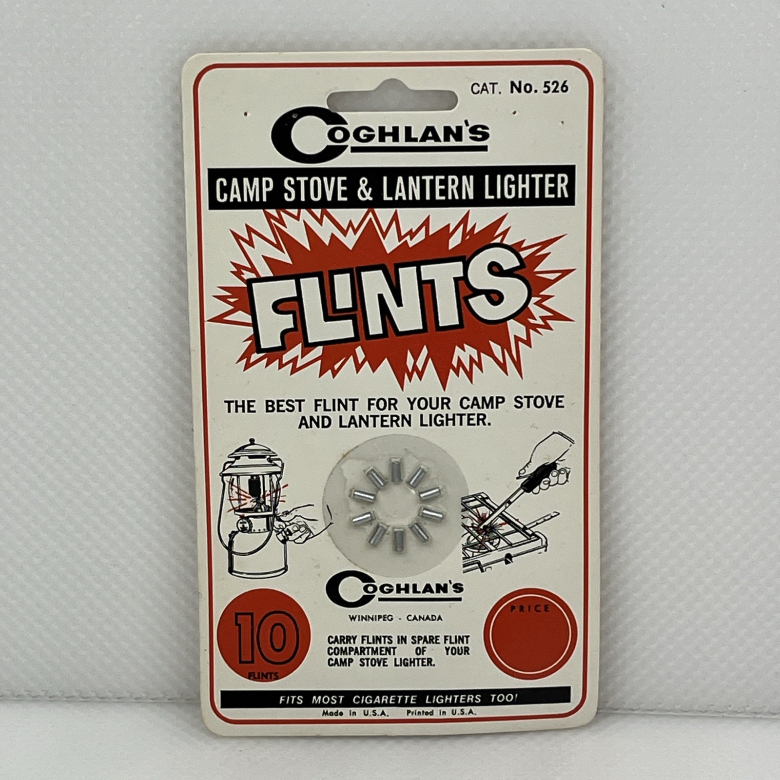 Coghlan's Replacement Flints (10 Count) Camp Stove Lantern Lighter