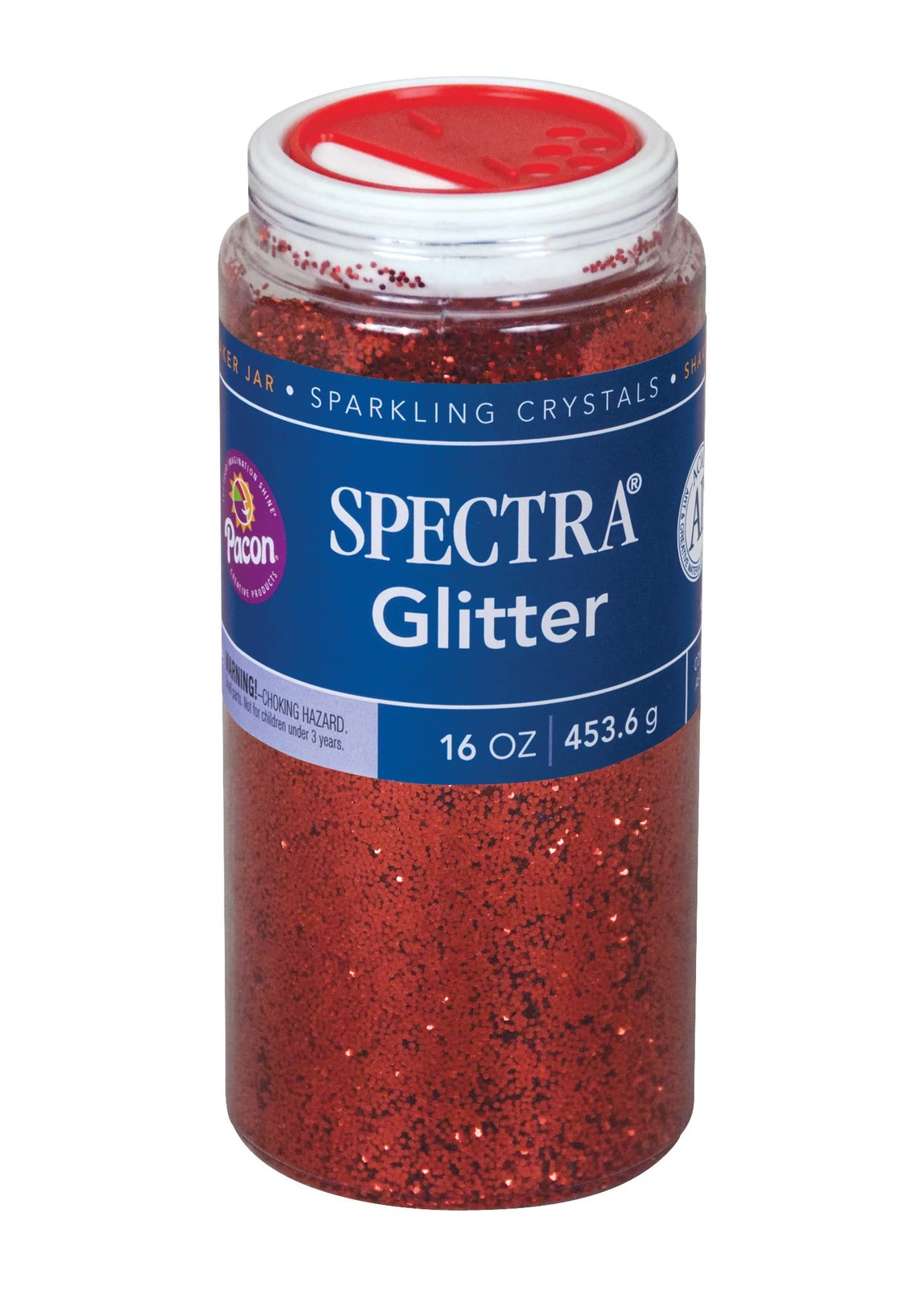 16 oz Arts Crafts Glitter Red 1 Jar DIY Project Festival Scrapbooking Supplies
