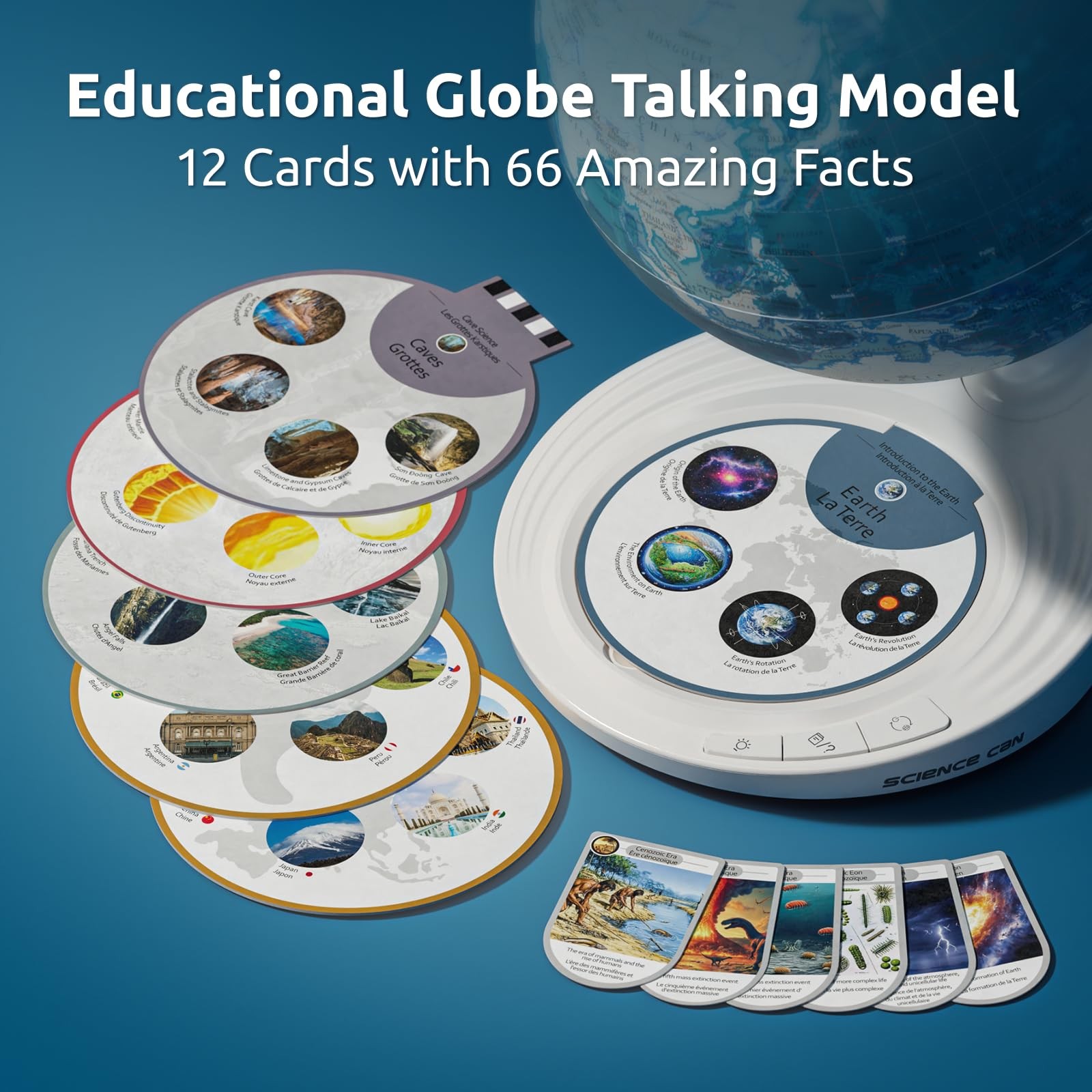 Globe for Kids, 8" Interactive Globe, STEM Toys for 5 Year Old