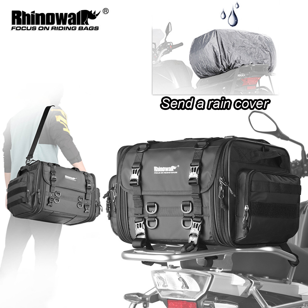 Rhinowalk Multifunctional Motorcycle Backseat Bag 19-80L Waterproof Shoulder Bag